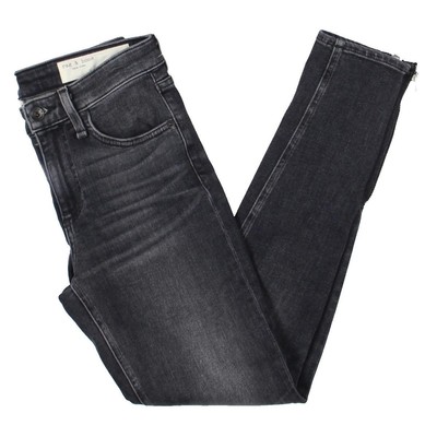 

Женские синие джинсы скинни до щиколотки со средней посадкой Rag - Bone  BHFO 0771, Abby road