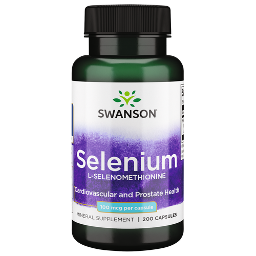 Swanson Selenium L-селенометионин 100 мкг 200 капсул