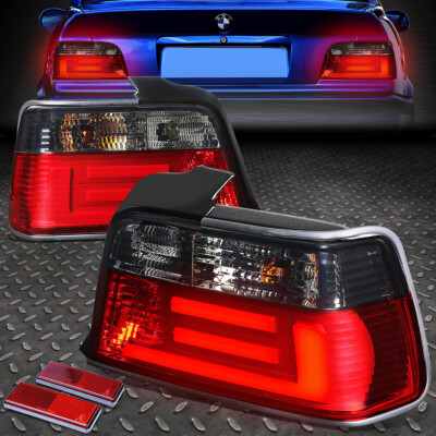 [СВЕТОДИОДНАЯ НЕОНОВАЯ ЛАМПОЧКА] ДЛЯ 92-99 BMW E36 СЕДАН КРАСНЫЙ/С ДЫМЧАТЫМИ ЛИНЗАМИ ЗАДНИЙ ФОНАРЬ СТОП-СИГНАЛ