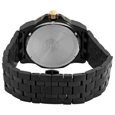 Pre-owned Bulova Marine Star Quartz Diamond Black Dial Men's Watch 98d176