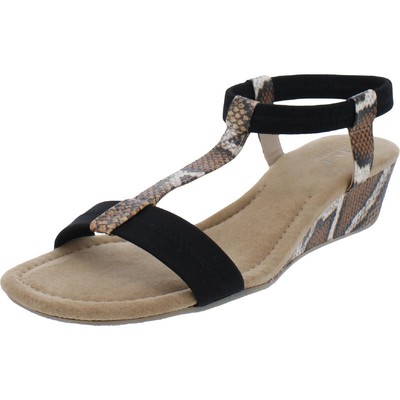 

Alfani Womens Voyage 1 Коричневые сандалии на танкетке 8.5 Medium (B,M) BHFO 3722, Brown multi snake