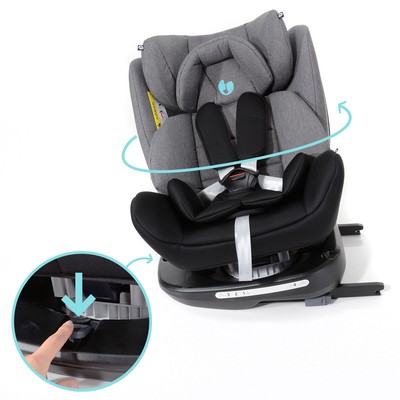 Zooper Reboarder Kindersitz Iron grey Orion 360 grad drehbar 0-36KG isofix