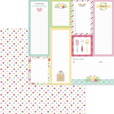 Sugar Sprinkles - Made With Love - 12X12 Scrapbook Paper - 5 Sheets