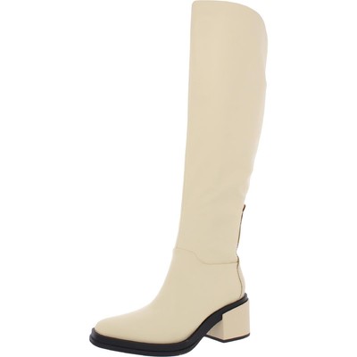 

Женские ботфорты Franco Sarto Dorica Ivory 8.5 Medium (B,M) BHFO 3662, Cream leather