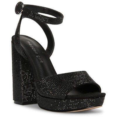 

Madden Girl Womens Summit Slingback Туфли с ремешком на щиколотке с открытым носком BHFO 5327, Black multi, Summit