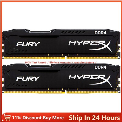 HyperX FURY DDR4 8GB 2666 MHz PC4-21300 Desktop RAM Memory DIMM 288PINS 2x 8GB