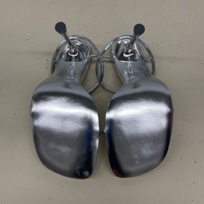 Pre-owned Simkhai Siren Metallic Leather Heeled Sandals Women's Size Eu36/ Us 6