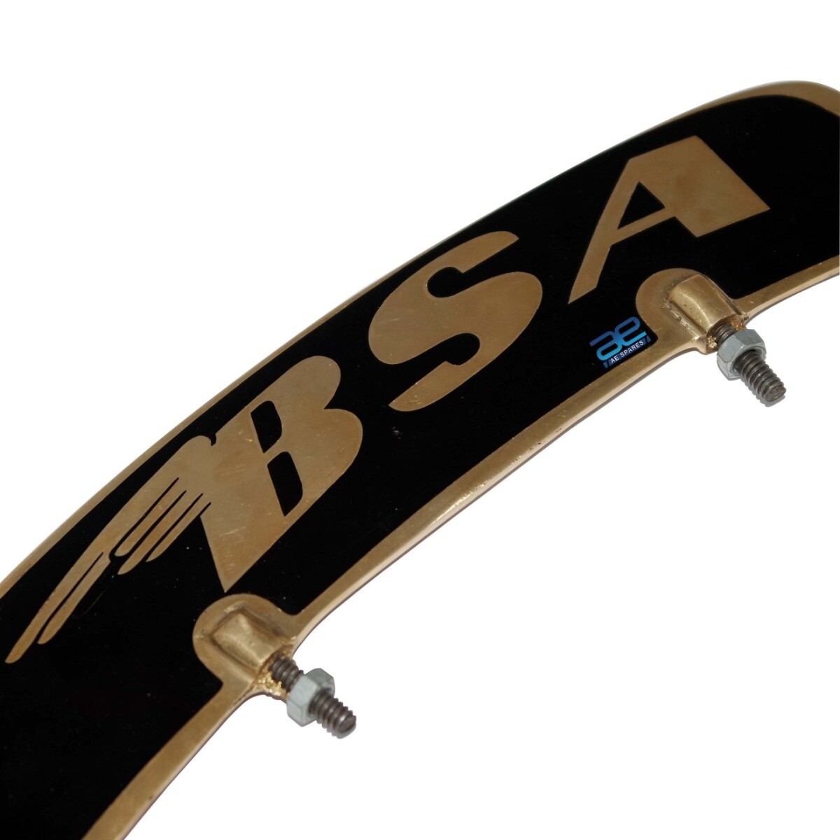 BSA All Model Motorcycles Front Mudguard Number Plate Brass  