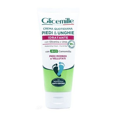 Glicemille feuchtigkeitsspendende Fusscreme Kamille und Aloe 100 ml