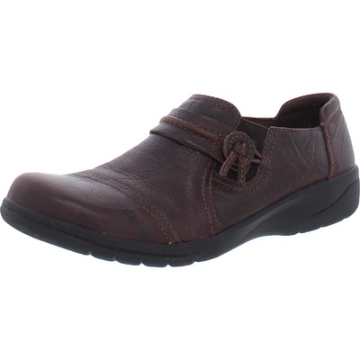 Женские коричневые кожаные лоферы Clarks Cheyn Madi 6, средний (B,M) BHFO 0015