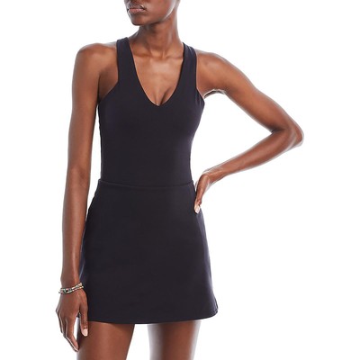 Alo Yoga Женские черные мини-шорты, теннисное спортивное платье L BHFO 9737