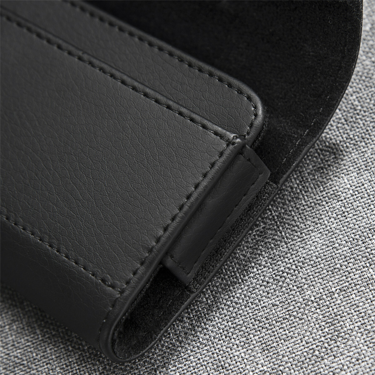 XL LEATHER RUGGED CELL PHONE HOLDER POUCH HOLSTER CLIP BELT LOOP CARRYING CASE