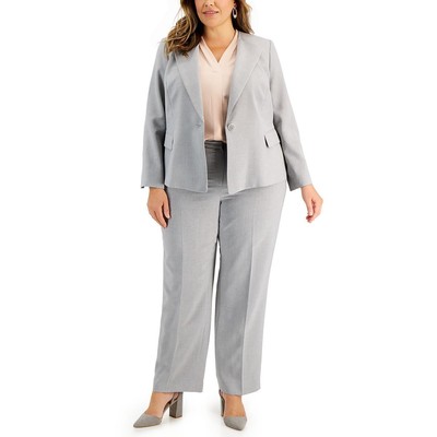 Le Suit Женский брючный костюм Kate Grey 2ШТ Деловой карьерный плюс 22W BHFO 5945