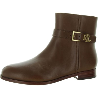 Lauren Ralph Lauren Womens Brooke Tan Booties Shoes 7.5 Medium (B,M) BHFO 1780