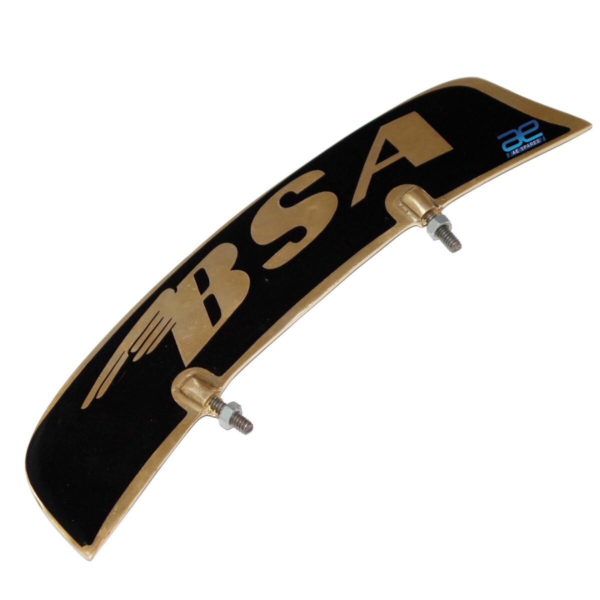 BSA All Model Motorcycles Front Mudguard Number Plate Brass  