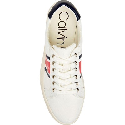 

Calvin Klein Женские белые повседневные и модные кроссовки Micca 9 Medium (B,M) 3589, White/pink/navy