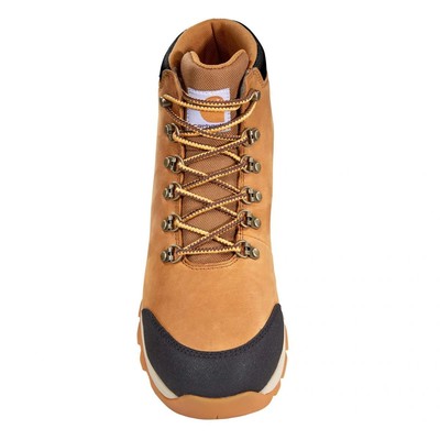 Pre-owned Carhartt Men's 5" Gilmore Soft Toe Waterproof Hiker Work Boot Light Brown - Fh50