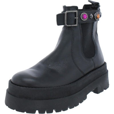 

Черные женские ботинки челси без застежек Kurt Geiger London 38 Medium (B,M) BHFO 4584, Черный, BHFO