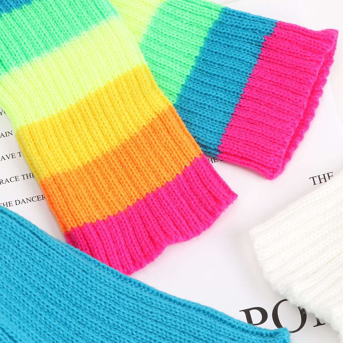 Winter Warm Knit Crochet Knee Leg Warmers Legging Boot Socks Foot Cover US