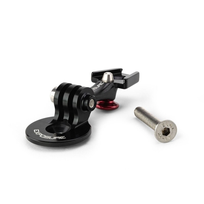 Exposure Lights Stem Cap Action Camera Mount to Q/R Handlebar Light