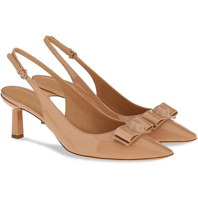 Salvatore Ferragamo Женские туфли на каблуке Karine 55 Розовый котенок, средний размер 6,5 (B,M) 1569
