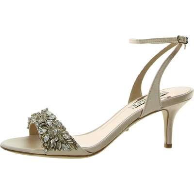

Женские кожаные туфли на каблуке с ремешком на щиколотке Badgley Mischka Richelle BHFO 3996, Richelle