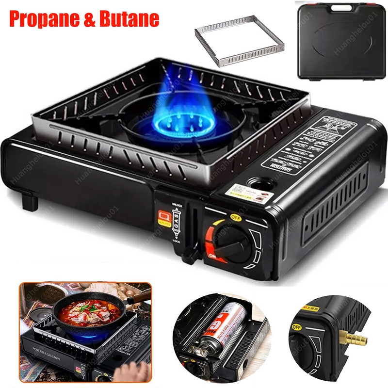 Propane&Butane Camping Stove Windproof Fire Dual Fuel Brass Cooking Burner