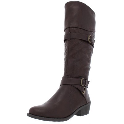 

Женские ботинки для верховой езды Easy Street Kelsa Brown, каблук 5, средний (B,M) BHFO 9558, Brown/embossed, Kelsa