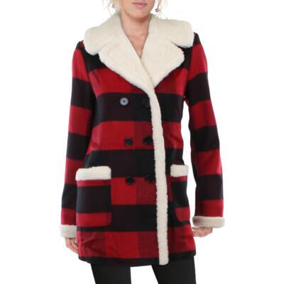 

Женское шерстяное повседневное полупальто миди Green Envy BHFO 5339, Red buffalo plaid, GZJ20954BKO