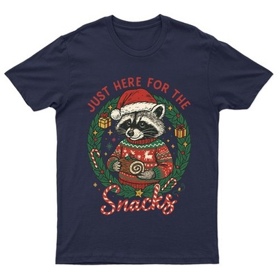 Just Here For The T-Shirt Unisex Gift Retro Seasonal Funny Xmas Santa Womens -a