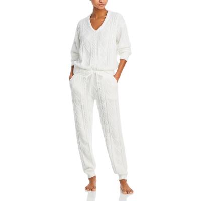 P.J. Salvage Womens 2PC Cable Knit Loungewear Pant Set BHFO 9095