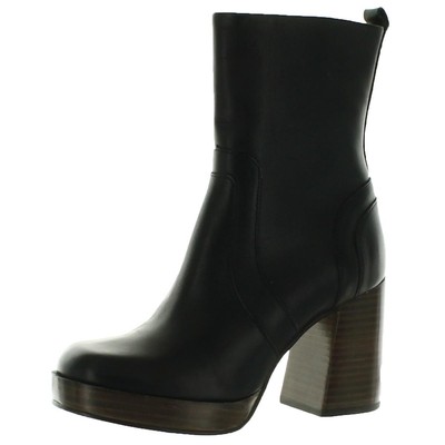 

Женские ботильоны Steve Madden Edson с квадратным носком на блочном каблуке BHFO 7810, Black leather, Edson