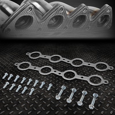 ДЛЯ 04-06 PONTIAC GTO 5.7L/6.0L V8 АЛЮМИНИЕВЫЙ КОМПЛЕКТ ПРОКЛАДОК КОЛЛЕКТОРА ВЫПУСКНОГО КОЛЛЕКТОРА