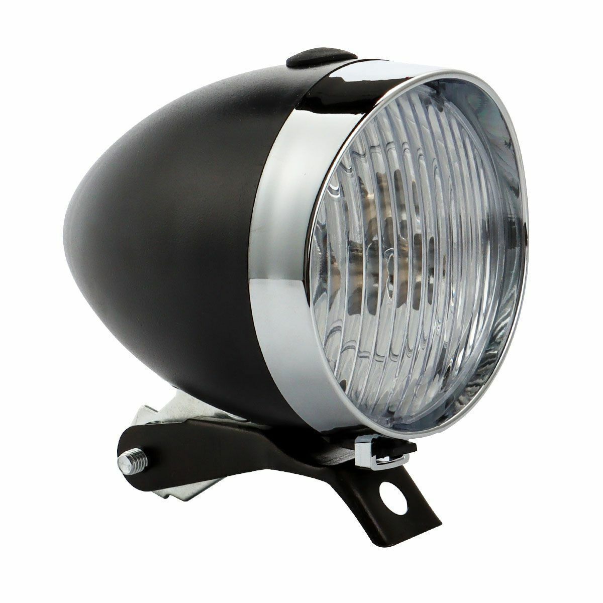 Classical Chrome Vintage Bicycle Bike LED Light Headlight Front Retro Head Lamp