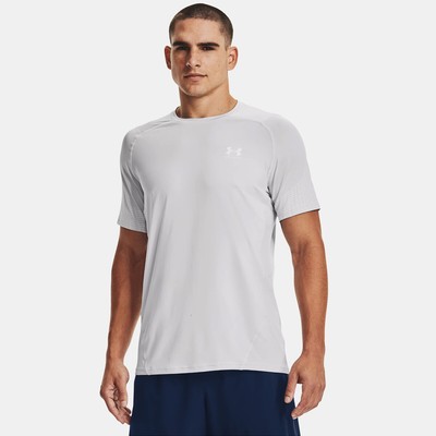 

Under Armour HeatGear Fitted SS Training T-Shirt Men halo серо-белый, Grey, Under Armour HeatGear Fitted SS Training T-Shirt