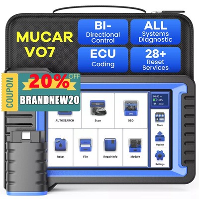 MUCAR VO7 Bidirectional Scanner All System Car Diagnostic Scan Tool Key Code 