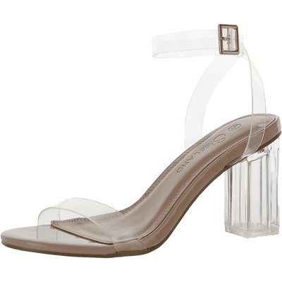 Shoe Land / женские розовые туфли-лодочки на высоком каблуке с ремешком на щиколотке 5 средних (B, M) BHFO 9688