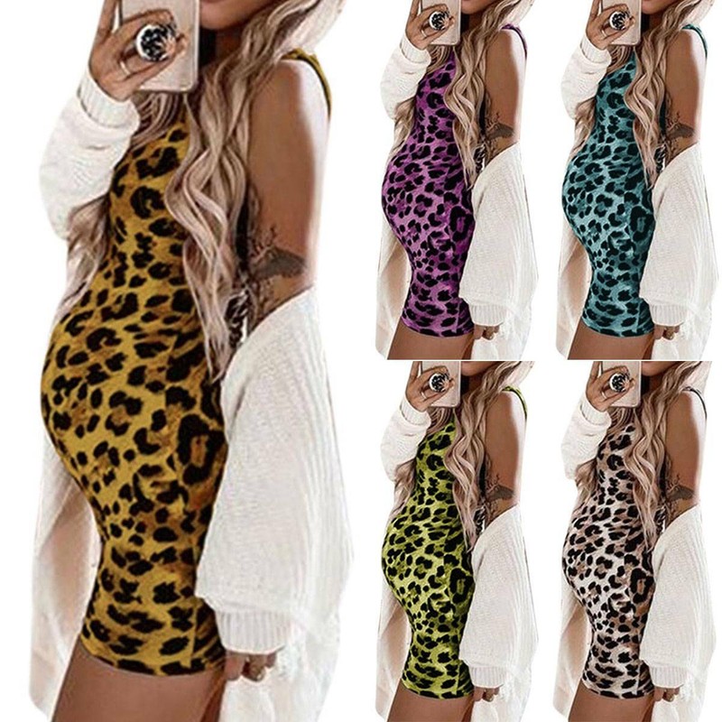 Umstandsmode Mutterschaft Umstandskleid Schwanger Bodycon Minikleid Stillkleid