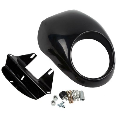 Headlight Cowl Fairing Visor Mask Black Front Fit For Harley Dyna Switchback