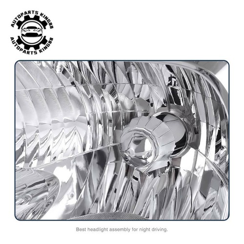 For 2005-2006 Toyota Tundra 2005-2007 Sequoia Headlights Halogen Headlamps Amber