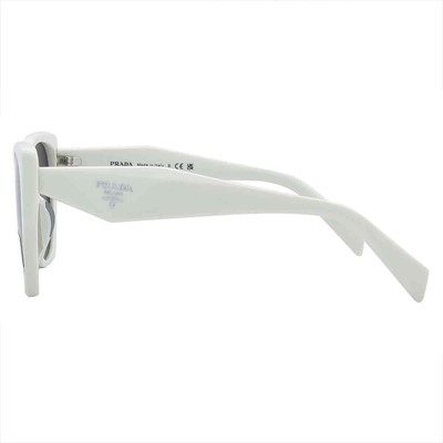 Pre-owned Prada Dark Grey Cat Eye Ladies Sunglasses Pr 19zsf 1425s0 56 Pr 19zsf 1425s0 56 In Gray