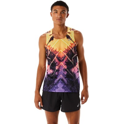 

Женская одежда ASICS MARATHON SINGLET 2011C811, Light orange/orange pop/amethyst, 2011C811