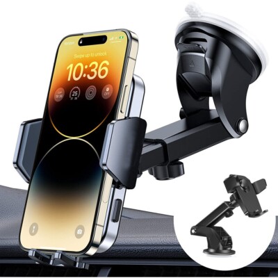 Universal 360° Car Phone Mount Holder For Cell Phone Samsung Galaxy iPhone