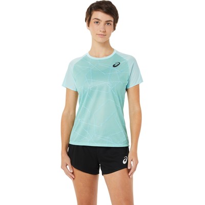 

Женская одежда для тренинга ASICS LIGHT с коротким рукавом TOP 2092A323, Clear blue, 2092A323