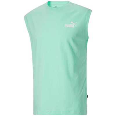 Мужская зеленая футболка без рукавов Puma Mens L BHFO 0536 в полоску