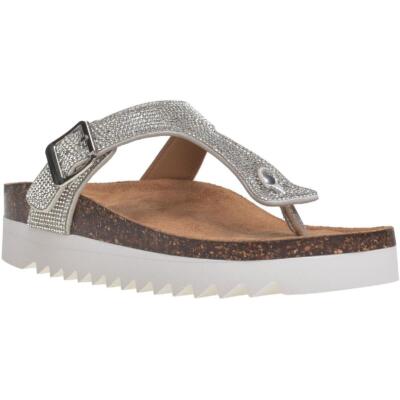 

Wild Pair Womens Barnett Casual Footbed Thong Sandals Shoes BHFO 7029, Barnett