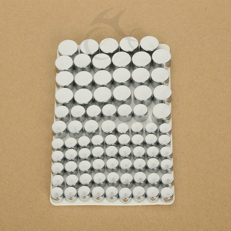 83pcs Chrome Engine Full Bolt Cover Caps Kit Fit For Harley Twin Cam Evo Plastic