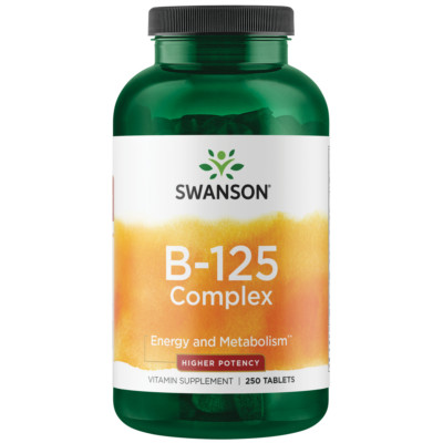 Swanson Vitamin B-125 Complex - High Potency 250 Tablets