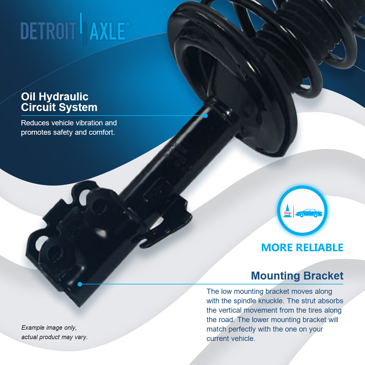 for 04-06 Lexus ES330 Toyota Camry & Solara Rear Strut Spring & Mount Sway Link