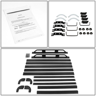 60"x 48"x 6"ALUMINUM ROOF RACK CAR/SUV CARGO BAG/LUGGAGE CARRIER BASKET BLACK